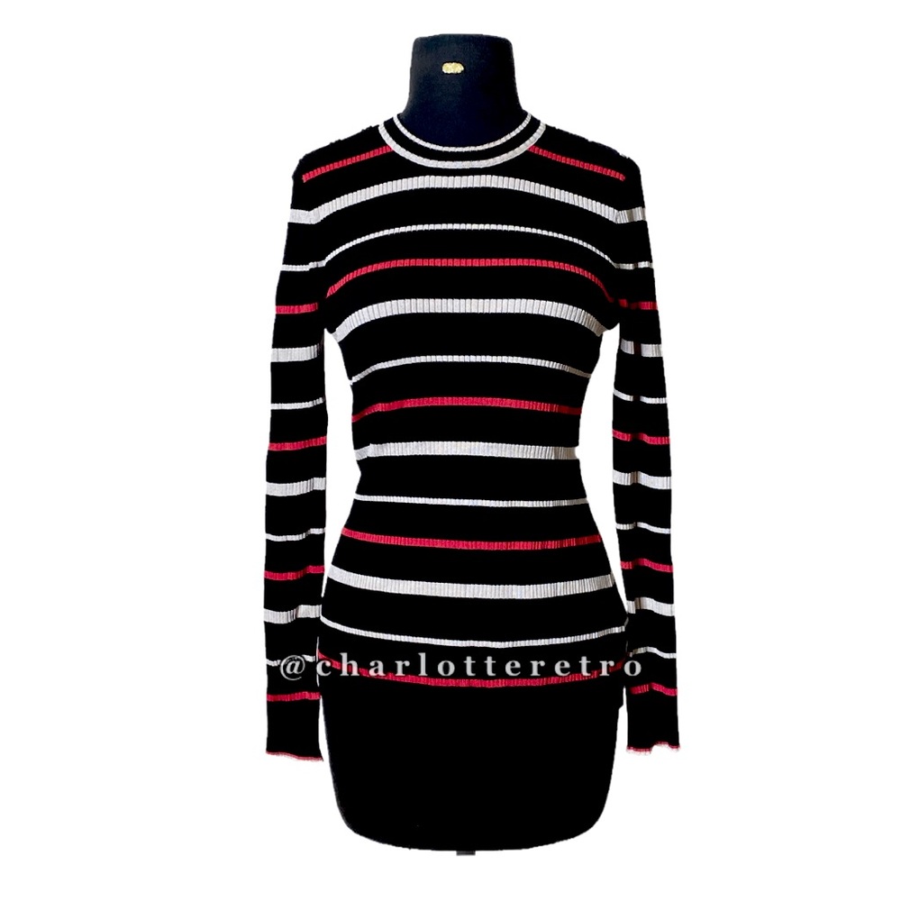 St. John x Nordstrom Ribbed Knit Top